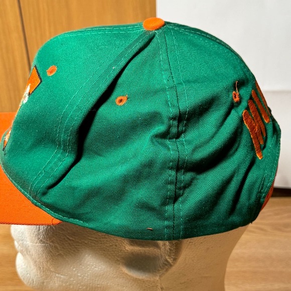 Vintage University of Miami Hurricanes Florida Canes Snapback Hat Cap‎ - Picture 3 of 7